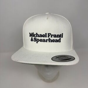 Michael Franti & Spearhead Snapback Hat White Yupoong The Classics Band Merch